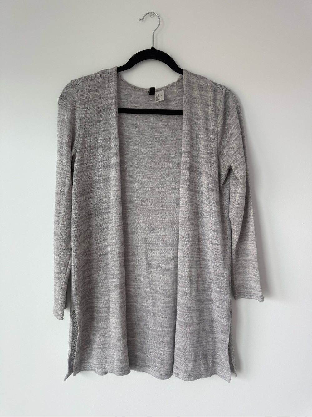 H&M Heather Light Gray Lightweight Cardigan